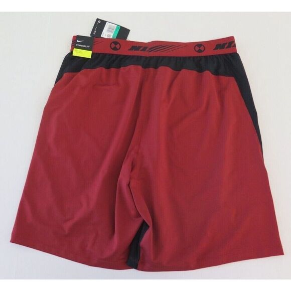 Nike CZ7714 689 Men's Sz XL-Tall Dark Cayenne Sport/Black Clash Logo Shorts - Picture 2 of 4